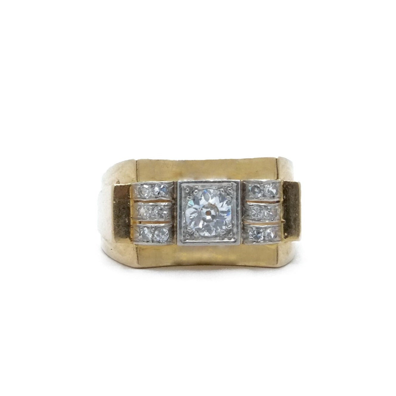 Ring tank gold and paltinium