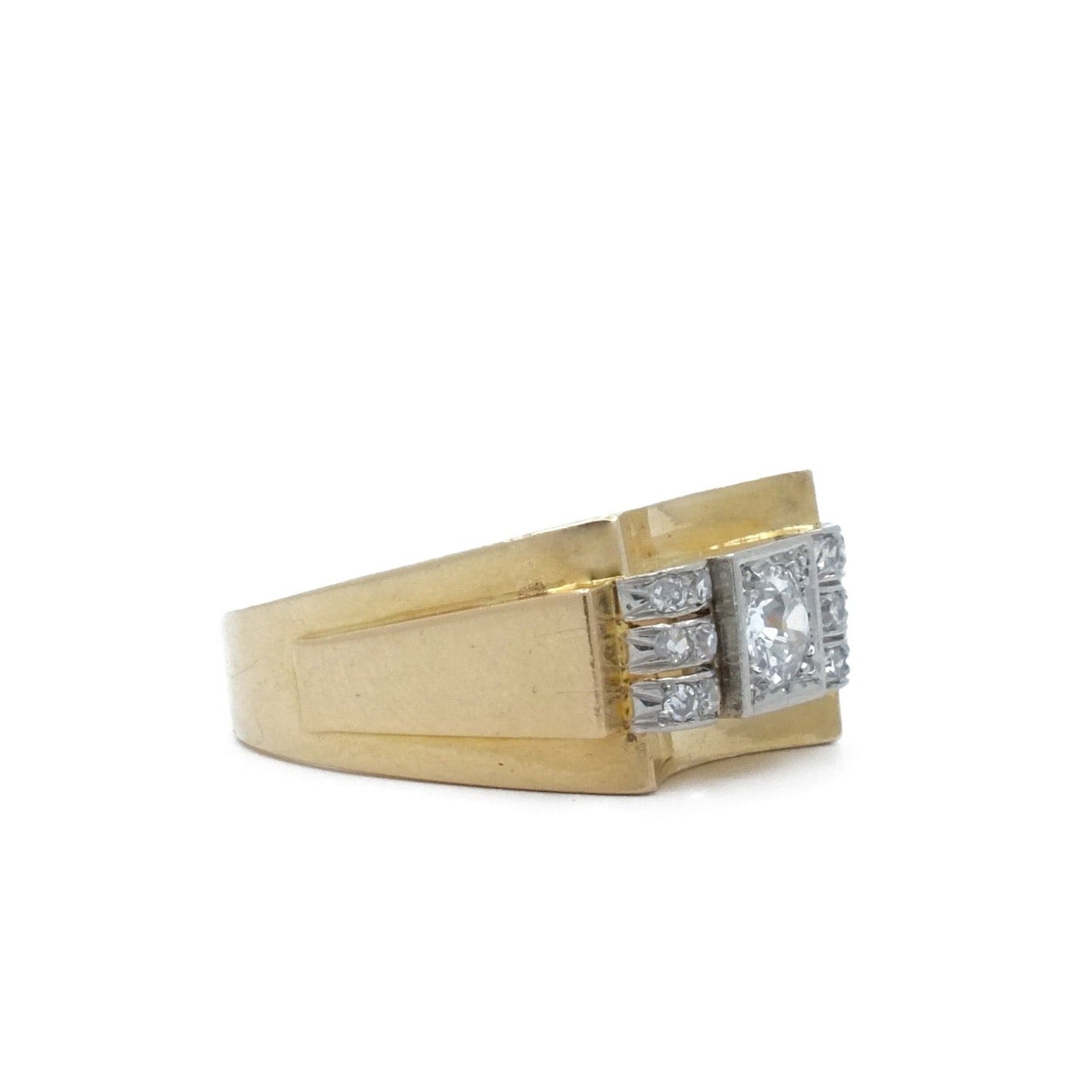 Ring tank gold and paltinium