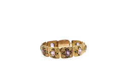 Bracelet ancient amethysts and turquoise