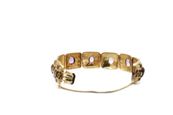 Bracelet ancient amethysts and turquoise