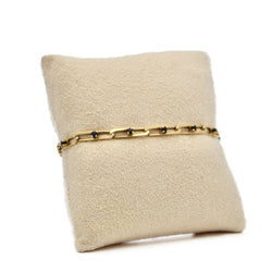 Bracelet mesh and sapphires