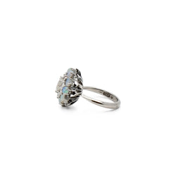 Bague fleur d'opales
