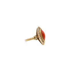 Ring coral marquise