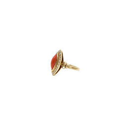 Ring coral marquise