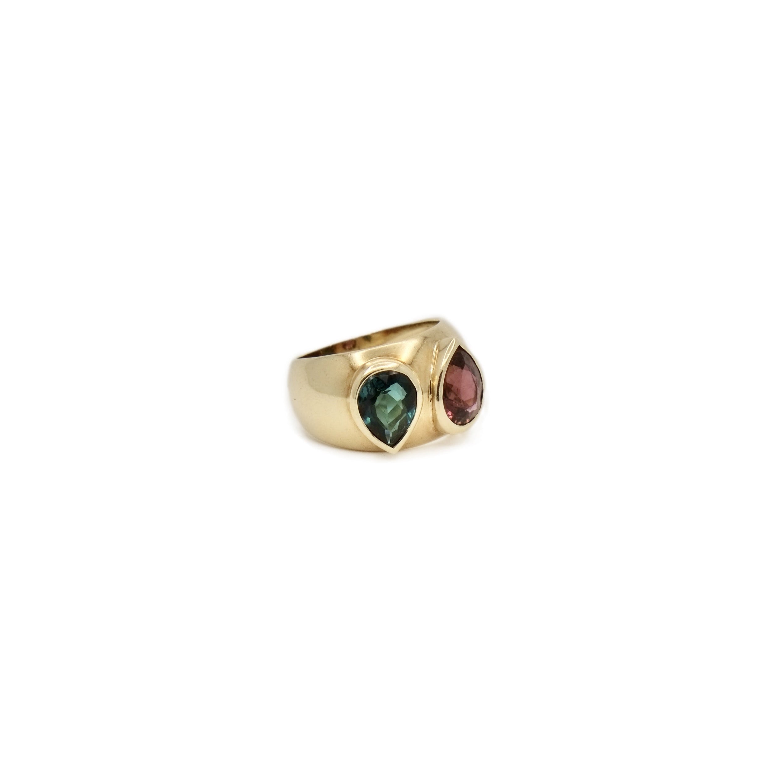 Bague tourmalines poires