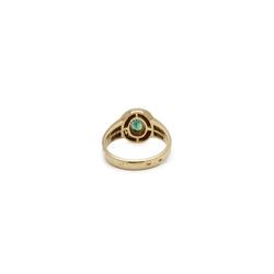 Bague pompadour émeraude