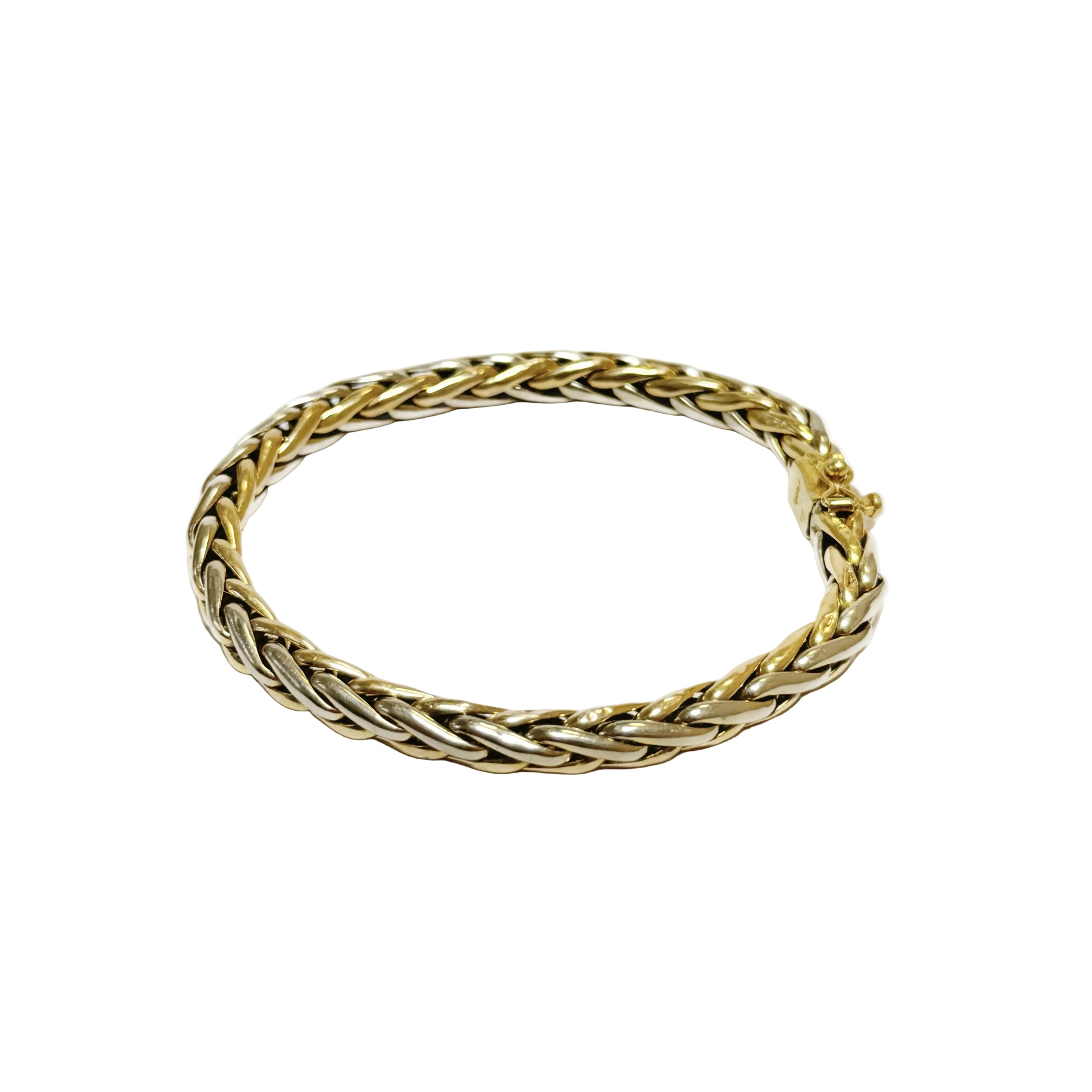 Bracelet souple deux ors