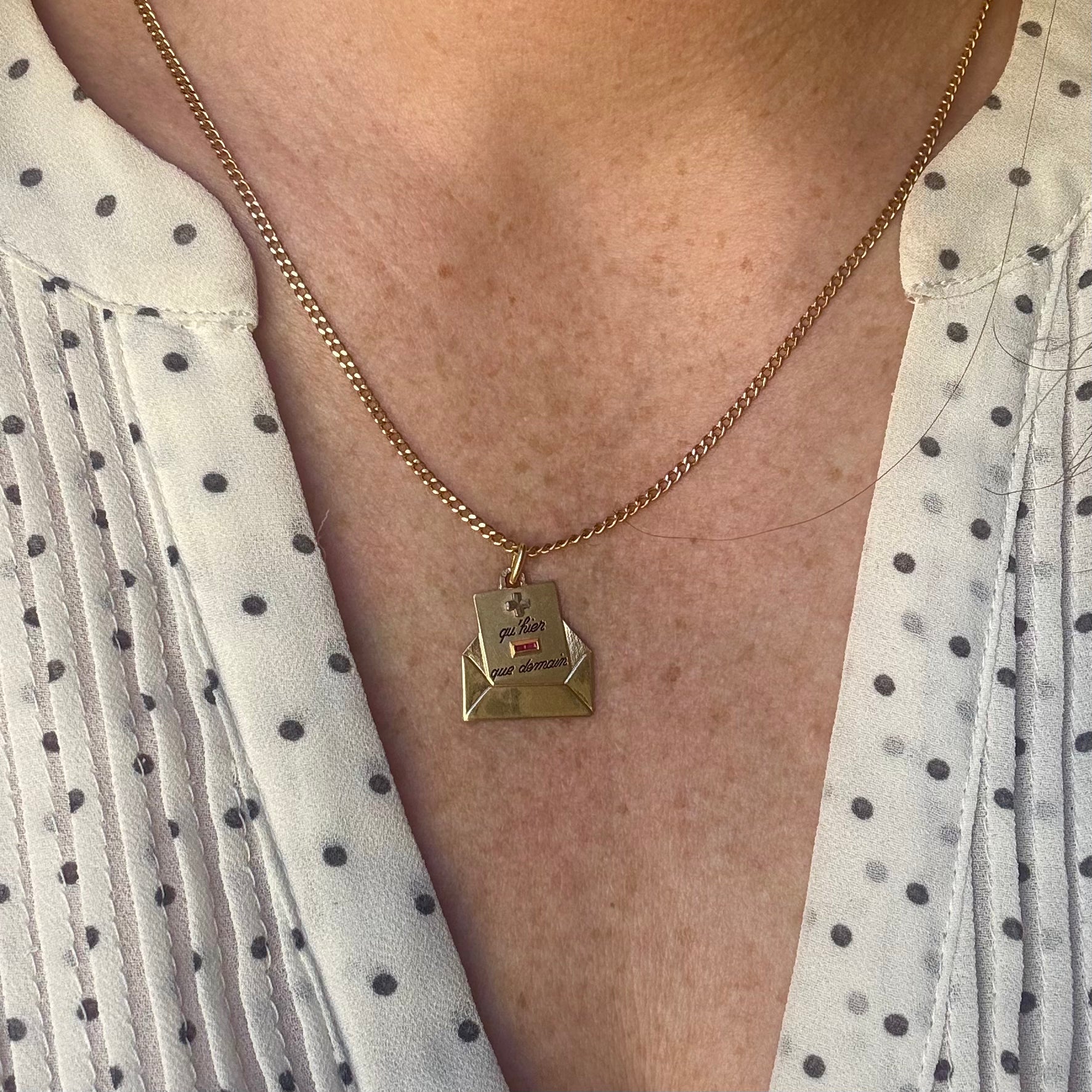 Pendentif lettre d'amour Augis