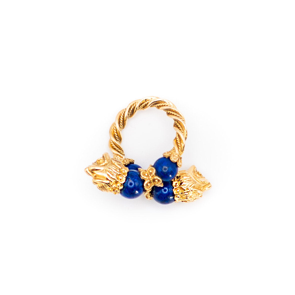 ZOLOTAS ring in yellow gold and lapis lazuli