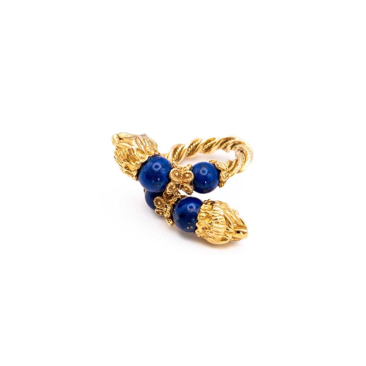 ZOLOTAS ring in yellow gold and lapis lazuli