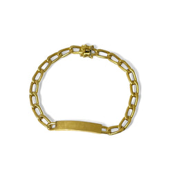 Bracelet gourmette à maille cheval