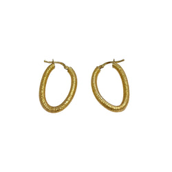 Paire de créoles paillette