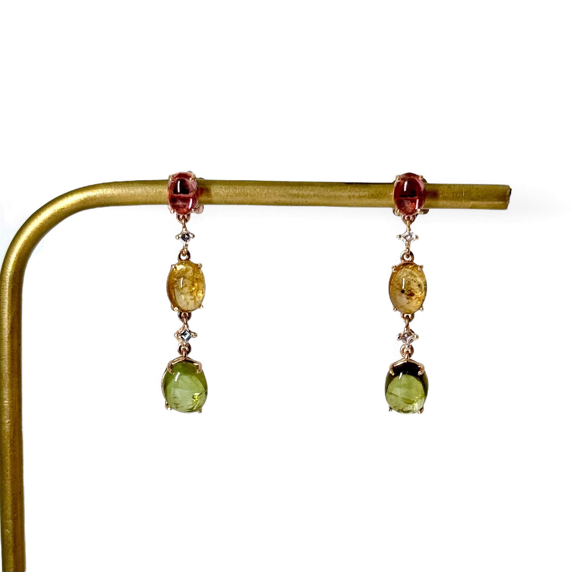 Boucles d'oreilles tourmaline
