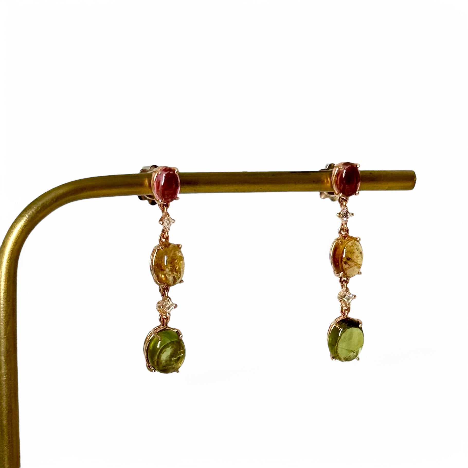 Boucles d'oreilles tourmaline