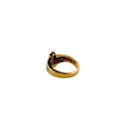 Bague MAUBOUSSIN en or jaune, saphirs et diamants