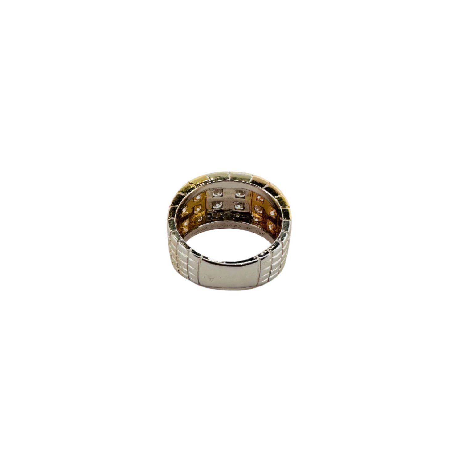 VAN CLEEF & ARPELS signet ring in yellow gold, white gold, rose gold and diamonds