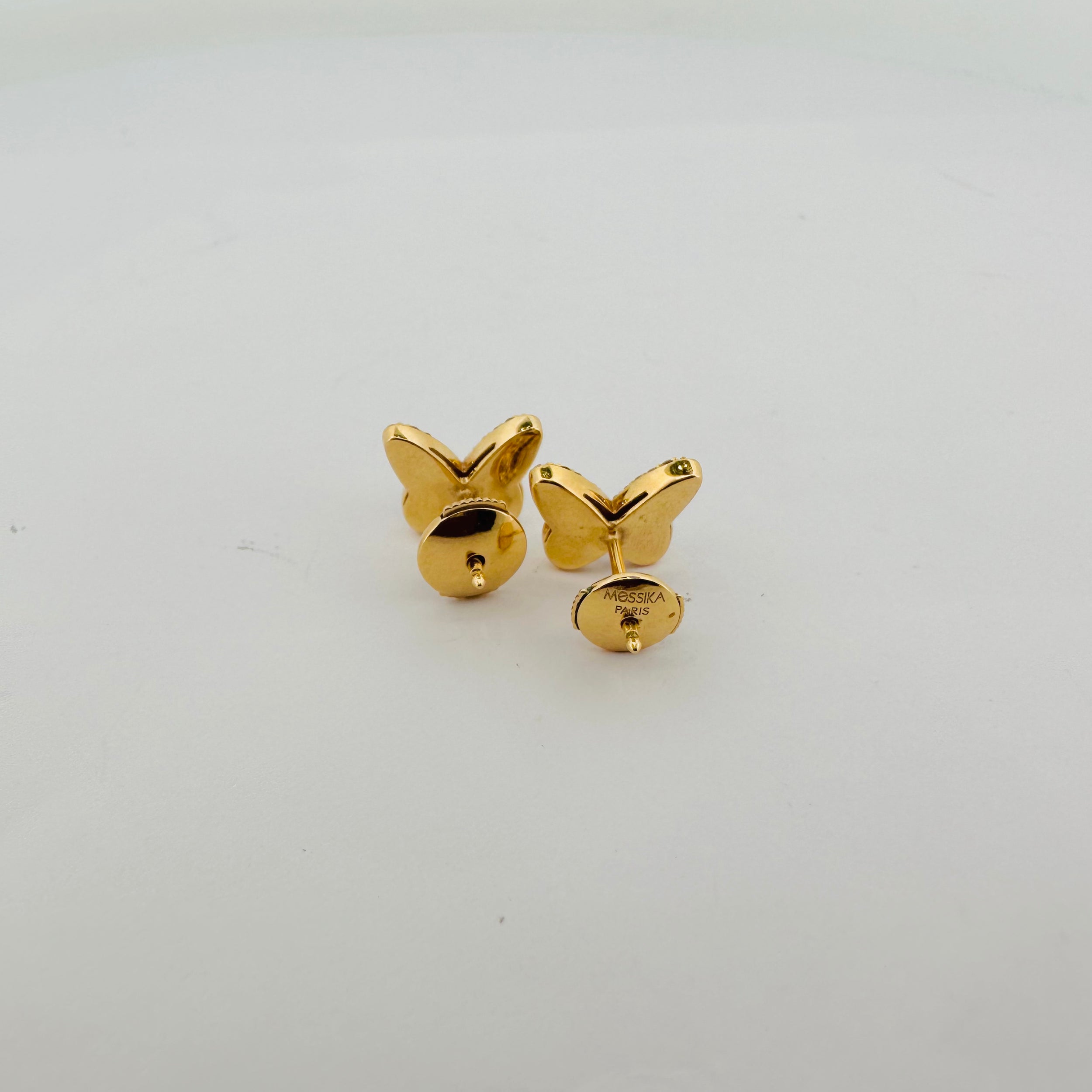 MESSIKA earrings in yellow gold and diamonds