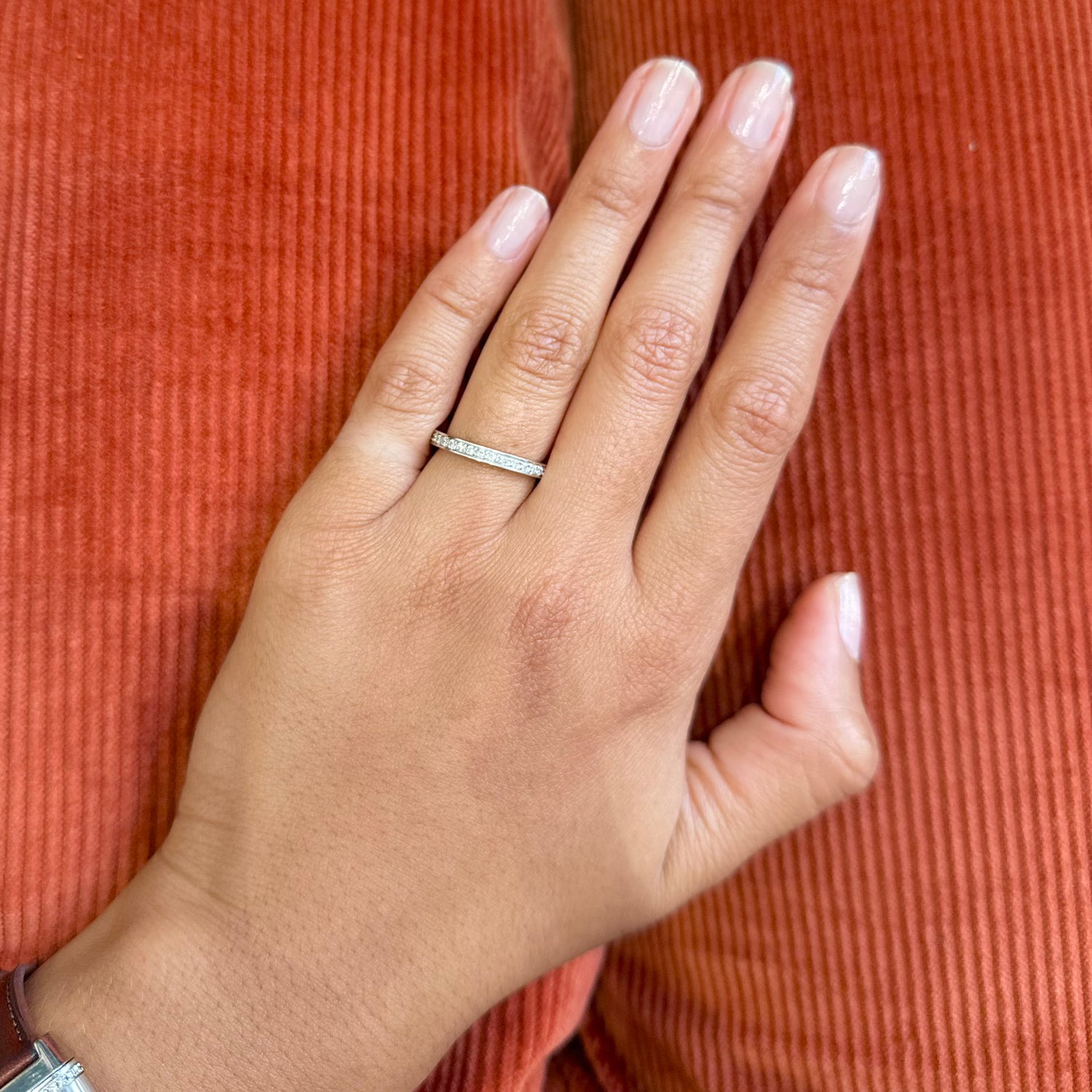 Bague Alliance MAUBOUSSIN en or blanc et diamants