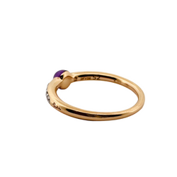 Bague POMELLATO en or rose, améthyste et diamants