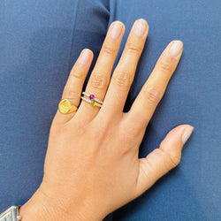 Bague POMELLATO en or rose, améthyste et diamants