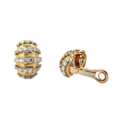 Boucles d'oreilles BOUCHERON en or jaune et diamant