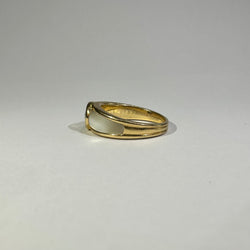 Bague Jonc MAUBOUSSIN "Nadia" en or jaune, nacre et diamant