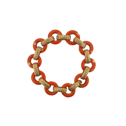 Bracelet VAN CLEEF & ARPELS en or jaune et corail