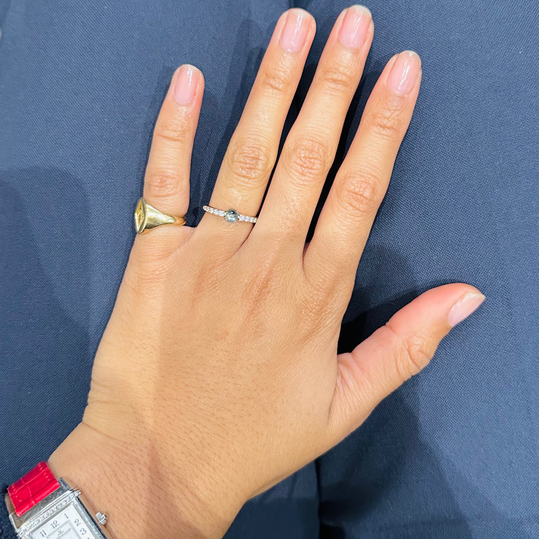 Bague Alliance POMELLATO Mama non Mama en or jaune, topaze et diamants