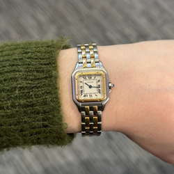 Montre CARTIER Panthère en or jaune et acier