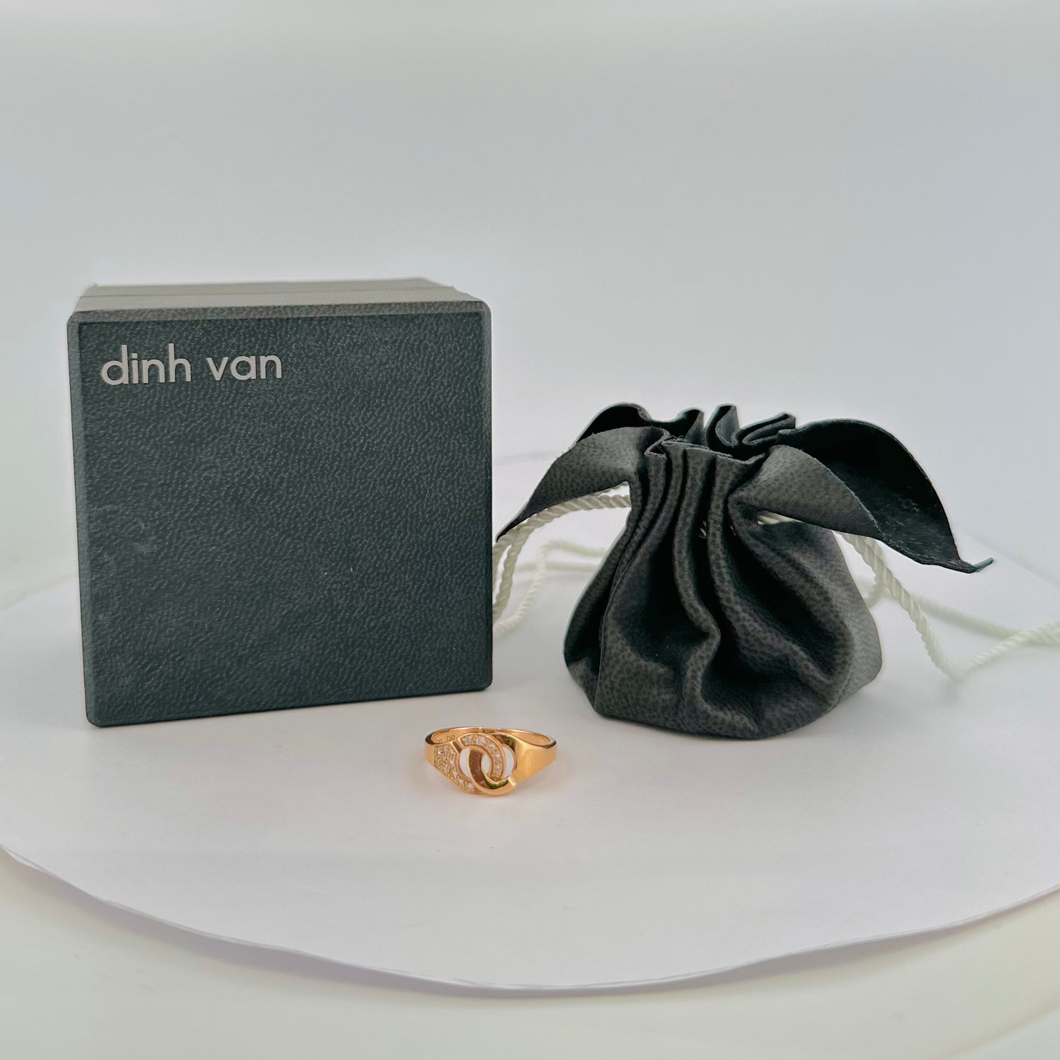 Bague DINH VAN en or rose et diamants