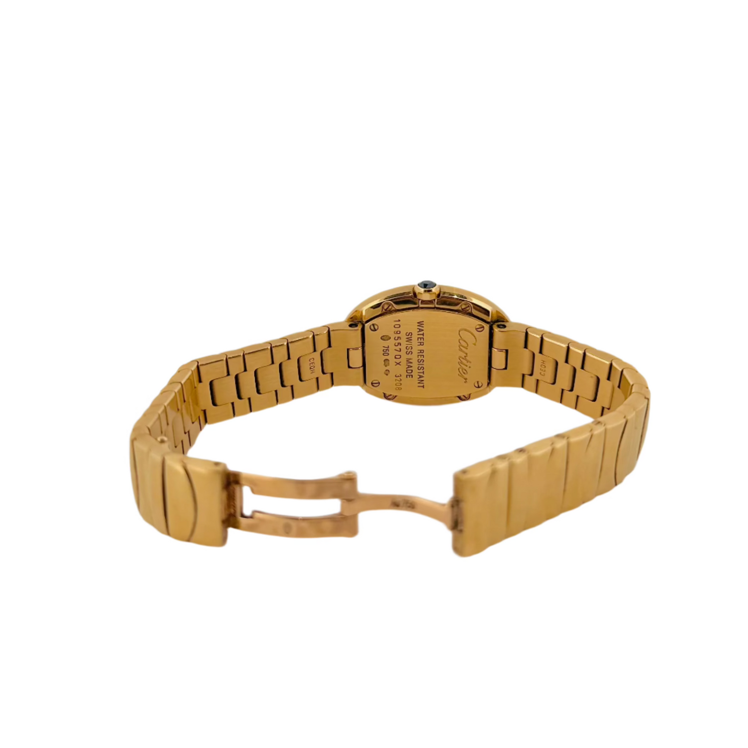 CARTIER "Baignoire" watch in yellow gold