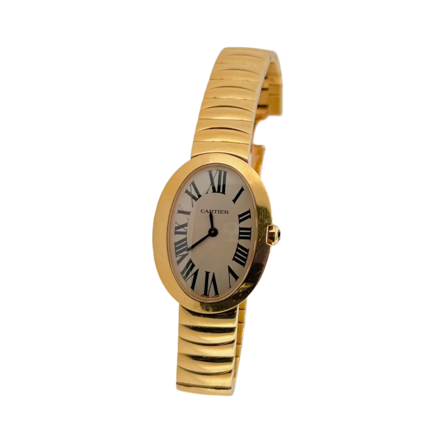 CARTIER "Baignoire" watch in yellow gold