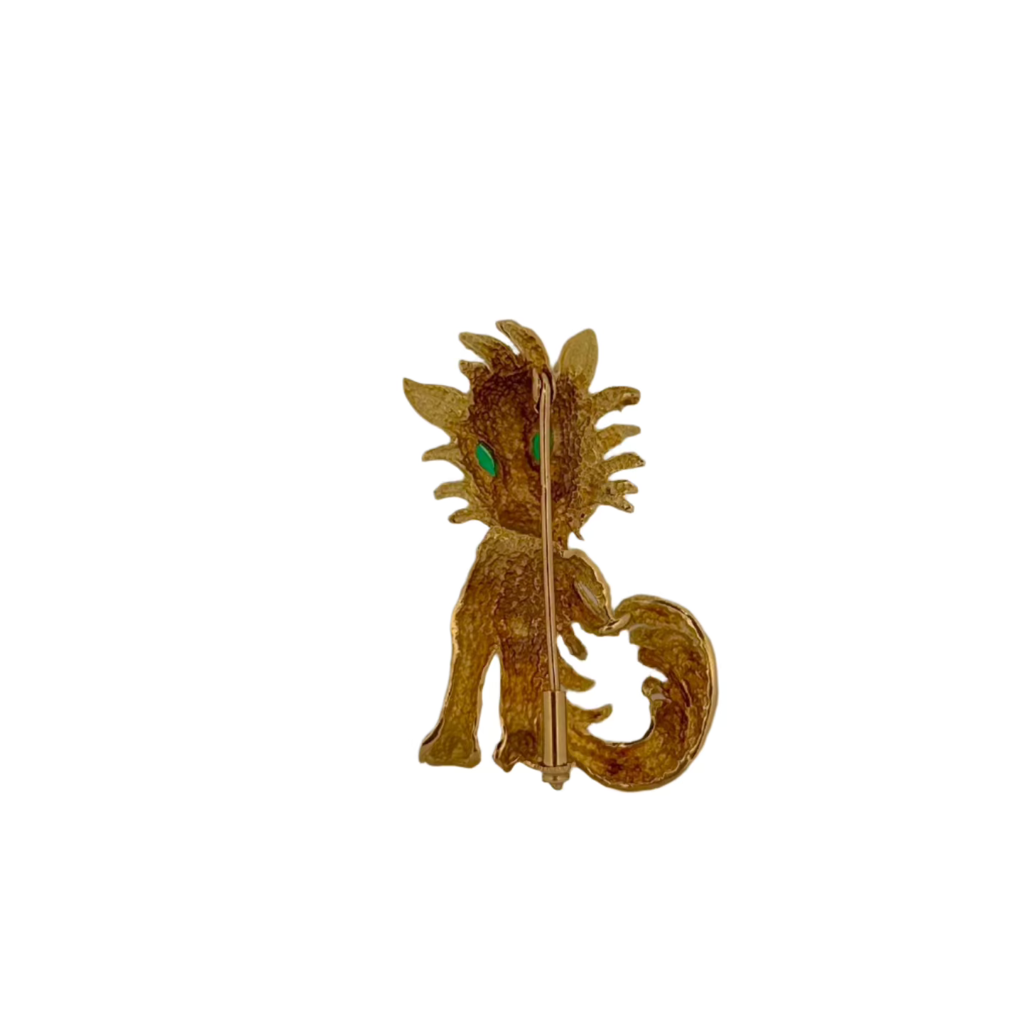 Broche Renard malicieux en or jaune