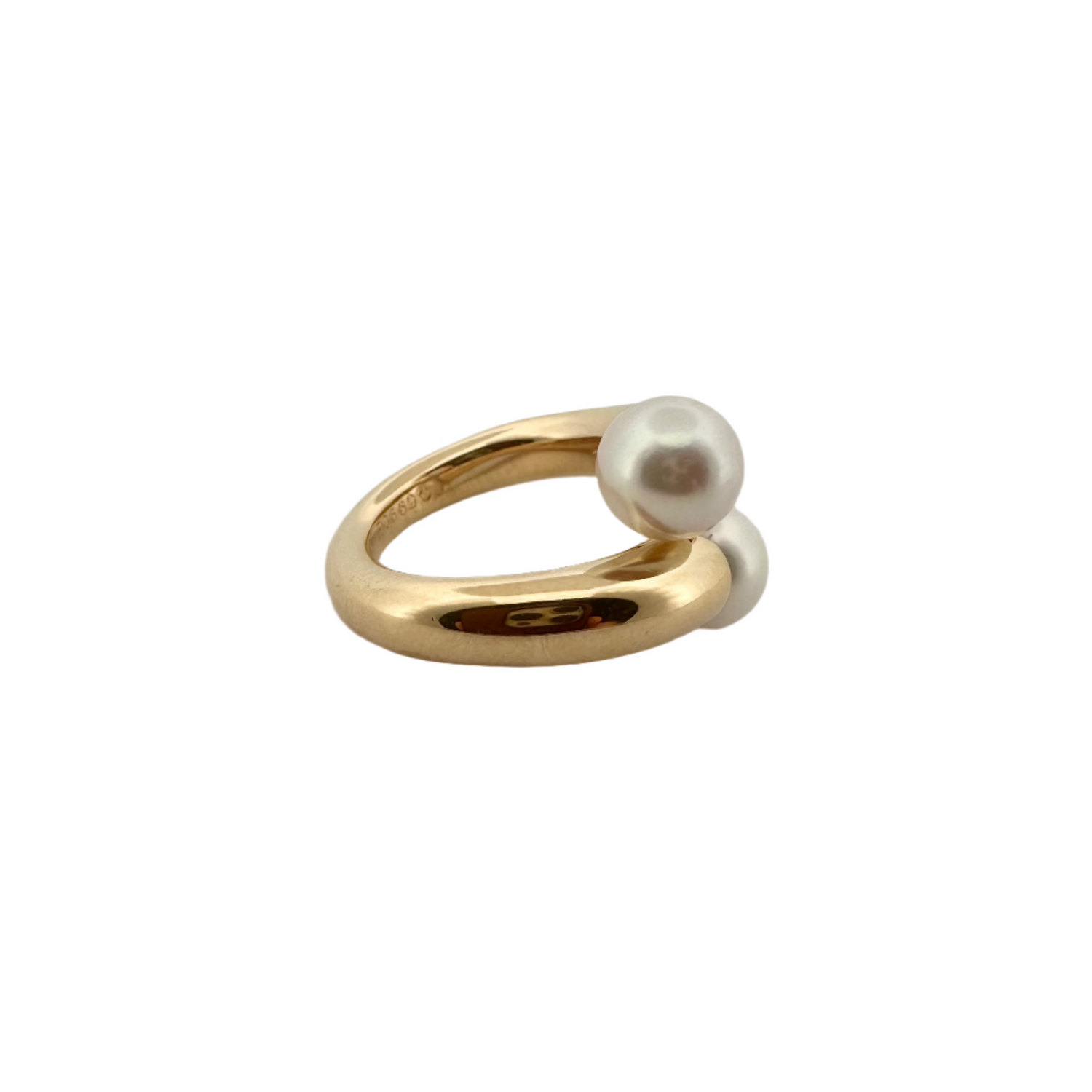 Bague Toi & Moi CARTIER en or jaune et perles