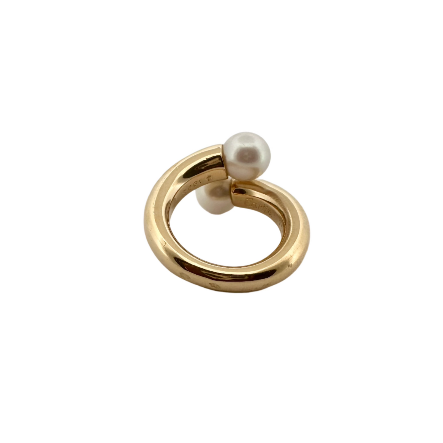 Bague Toi & Moi CARTIER en or jaune et perles