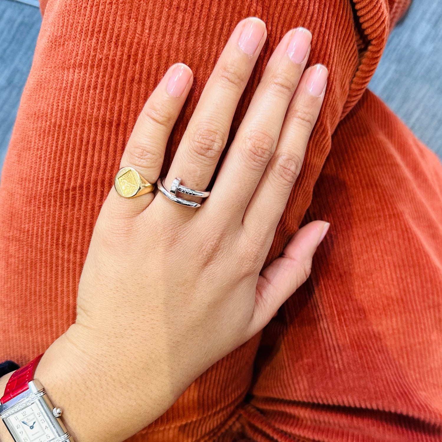 Ring CARTIER, "Clou" in white gold