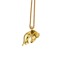 Pendentif CARTIER Panthère molle en or jaune