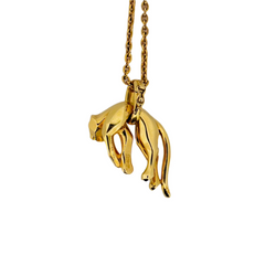 Pendentif CARTIER Panthère molle en or jaune