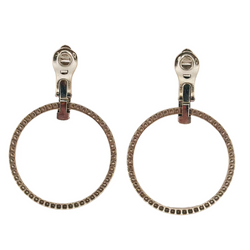 Boucles d'oreilles Créoles BOUCHERON en or blanc et diamants