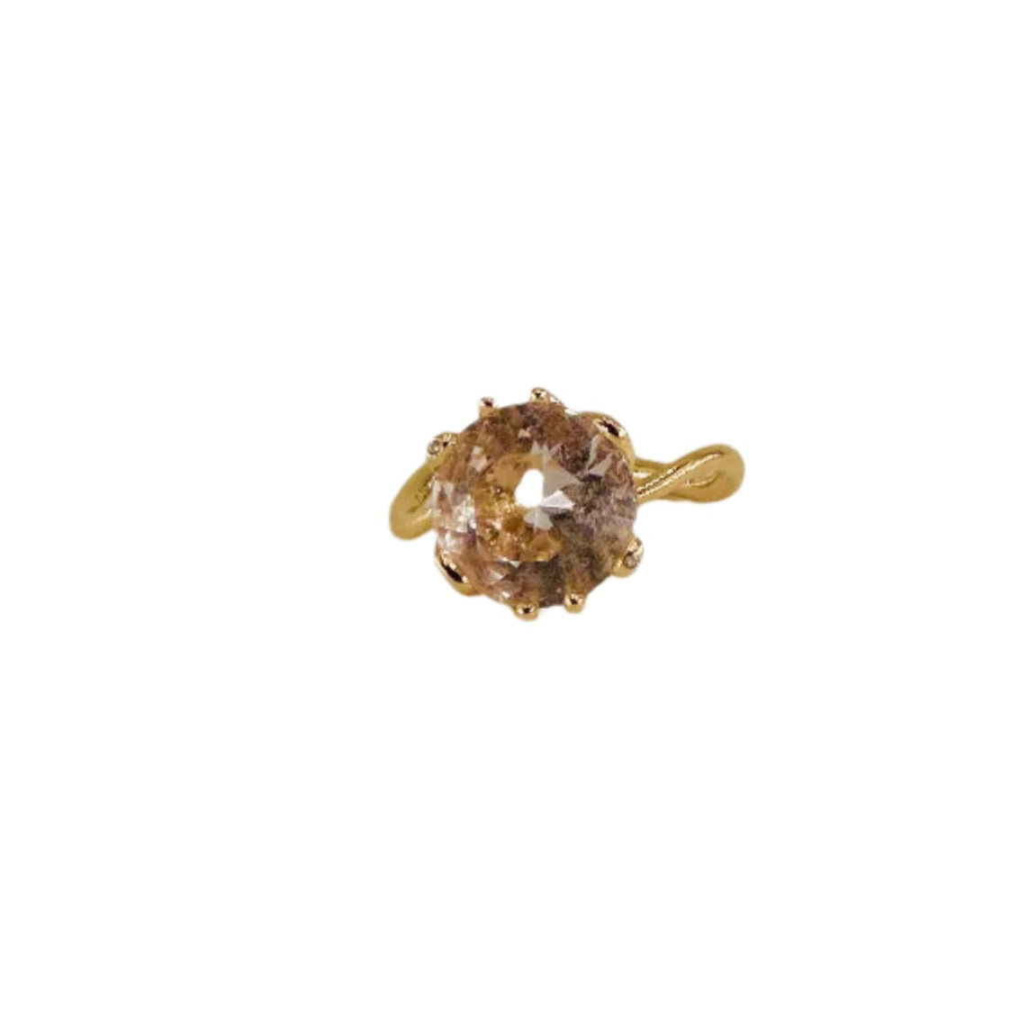DIOR “Oui” ring in pink gold, morganite and diamonds