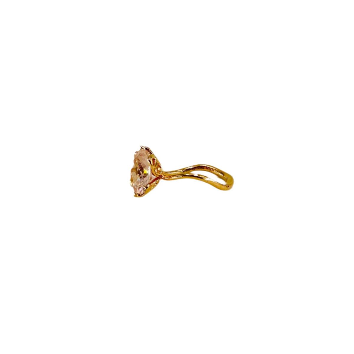 DIOR “Oui” ring in pink gold, morganite and diamonds