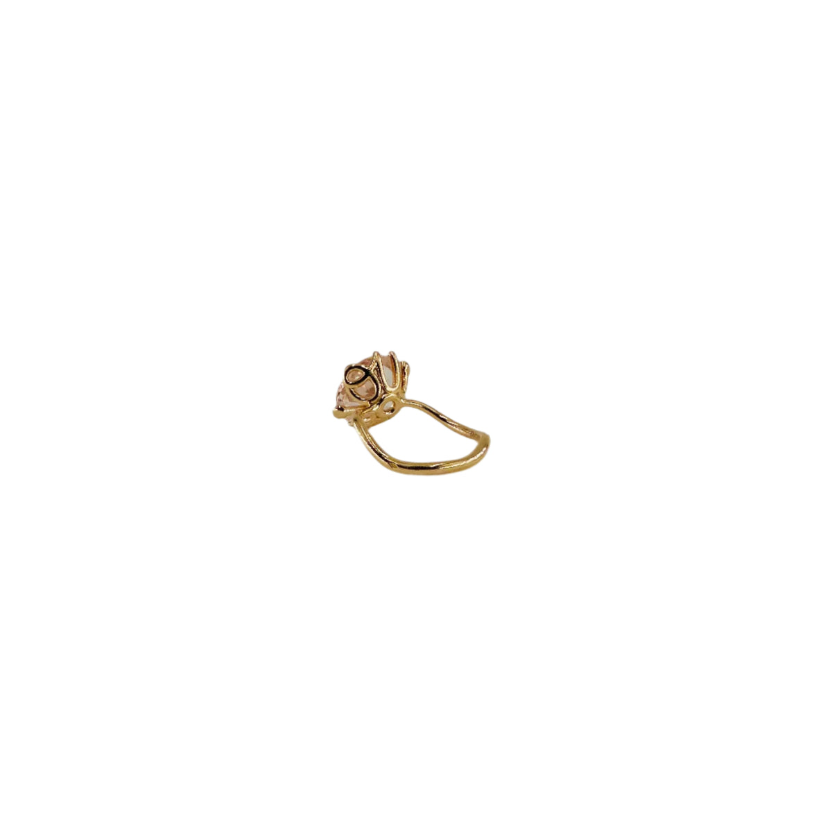 DIOR “Oui” ring in pink gold, morganite and diamonds