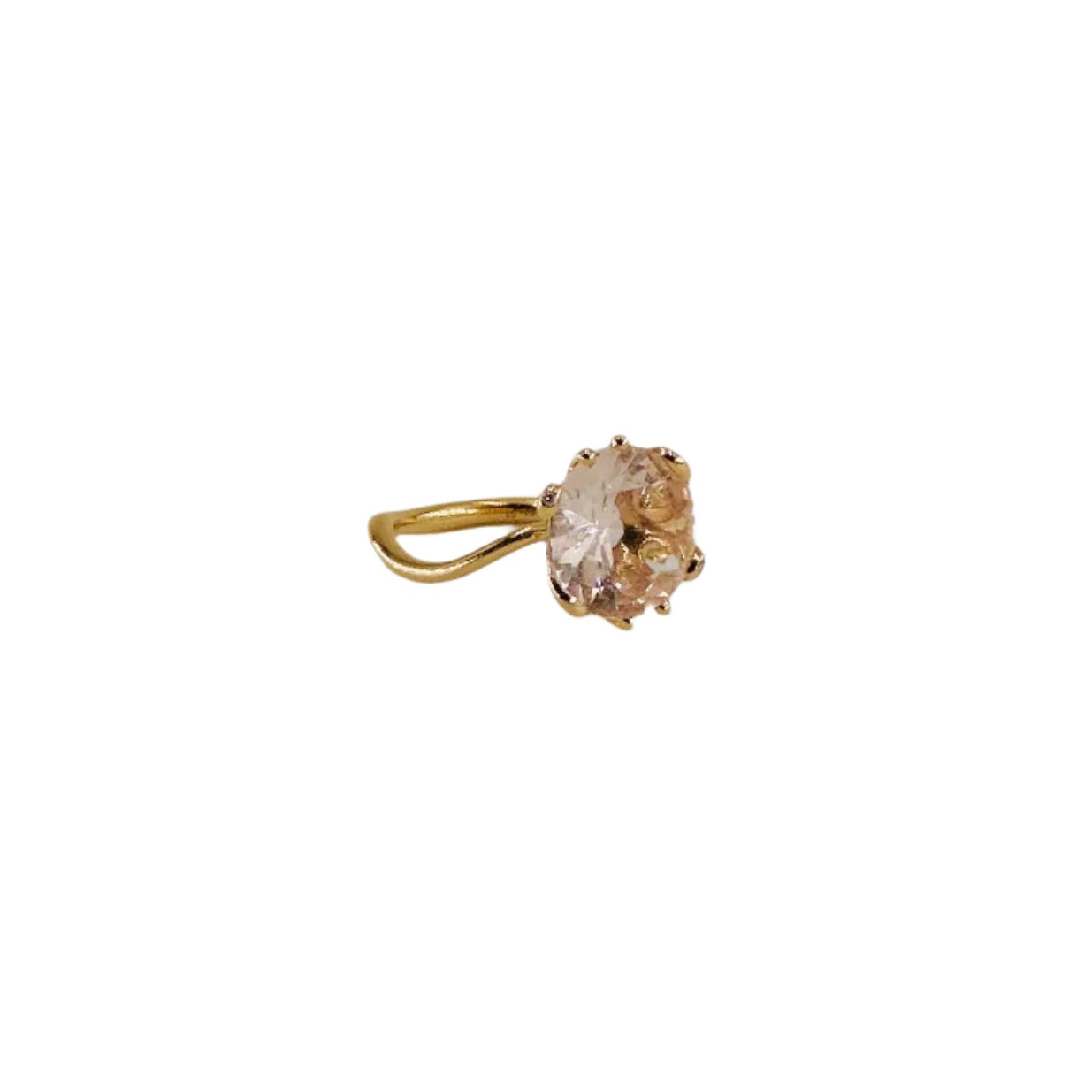 DIOR “Oui” ring in pink gold, morganite and diamonds