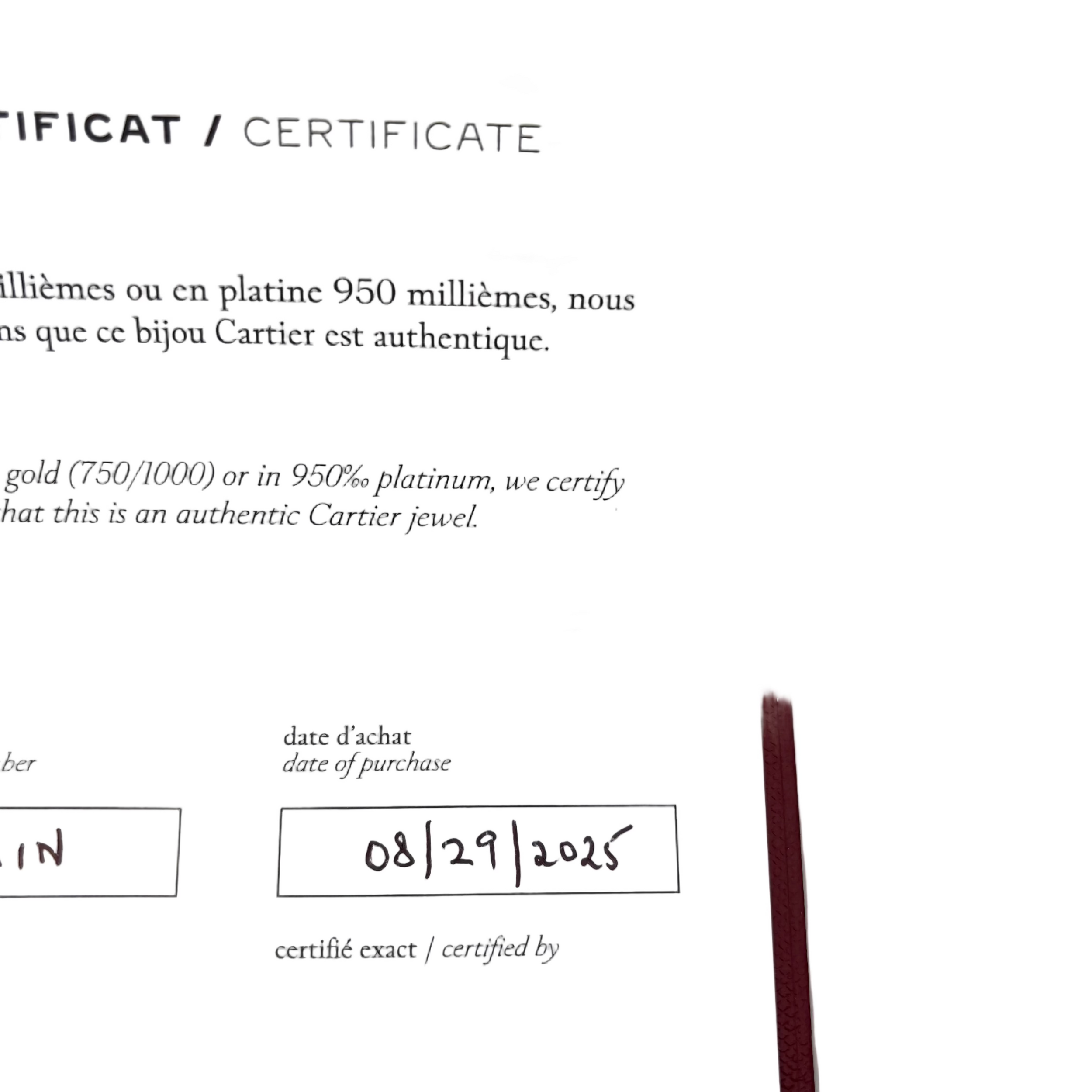 Bracelet CARTIER Love in yellow gold