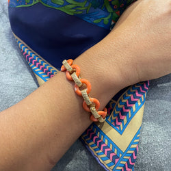 Bracelet VAN CLEEF & ARPELS en or jaune et corail