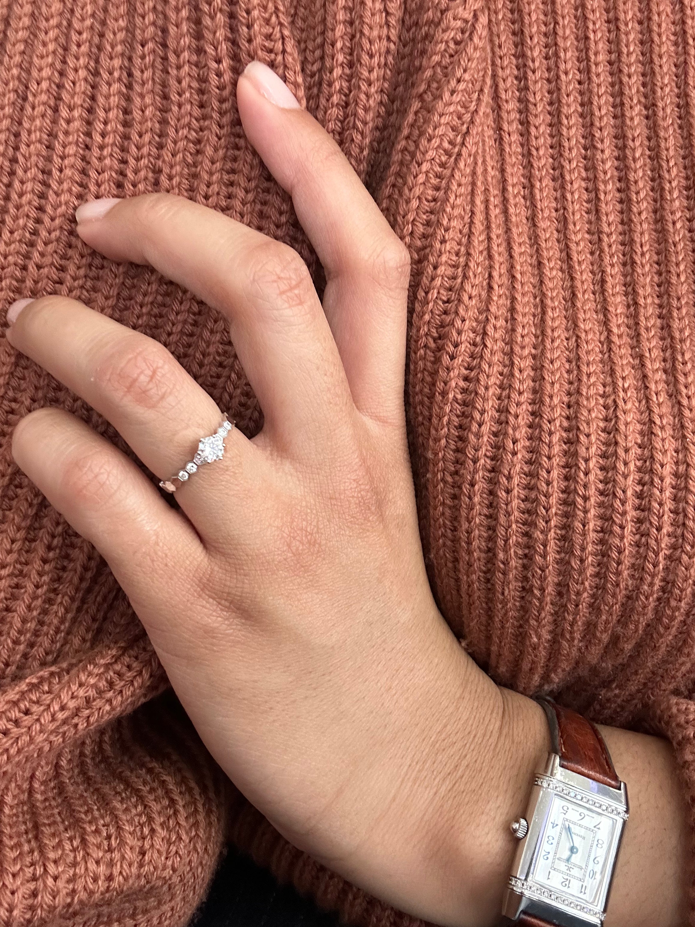 CHAUMET solitaire in white gold and diamonds