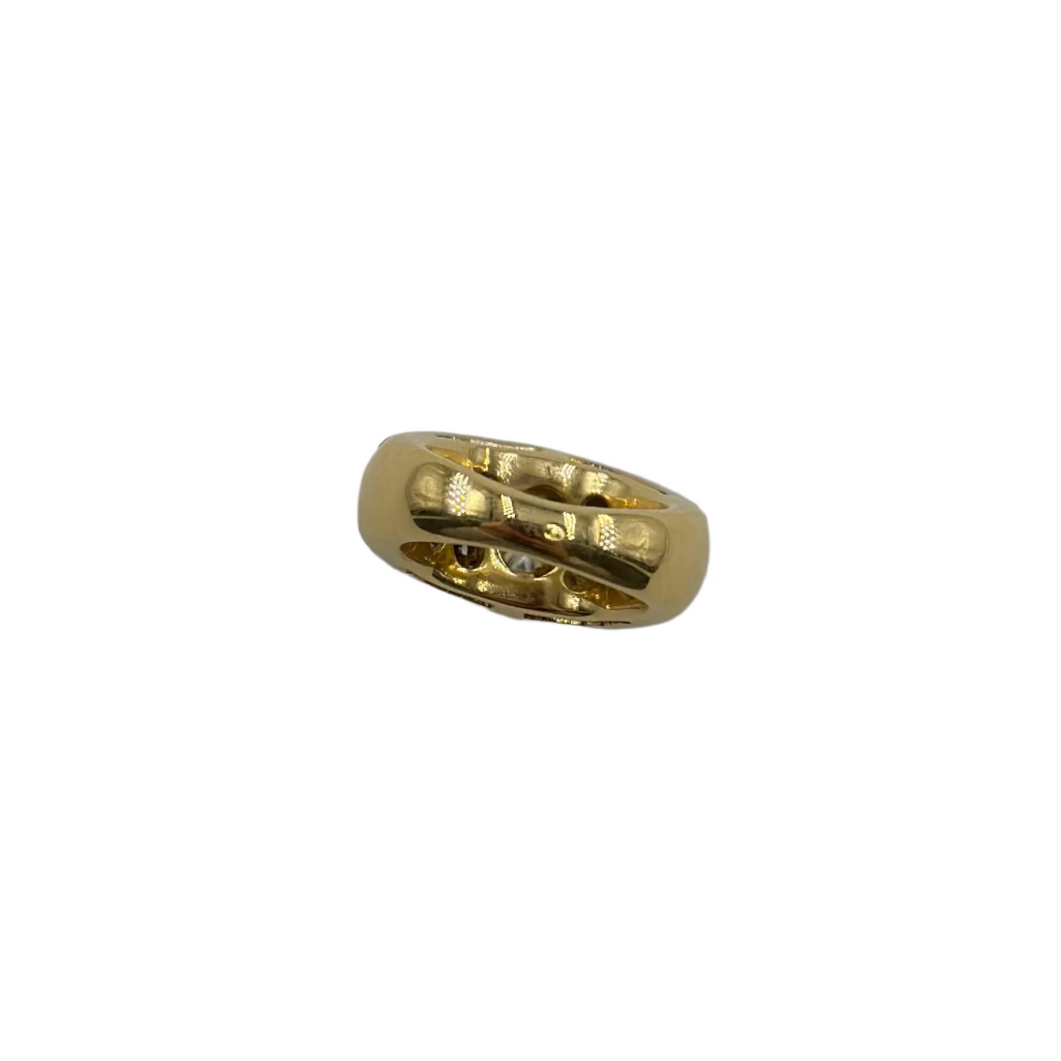 Ring at yellow gold and diamonds