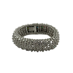 Bracelet Souple en or blanc et diamants