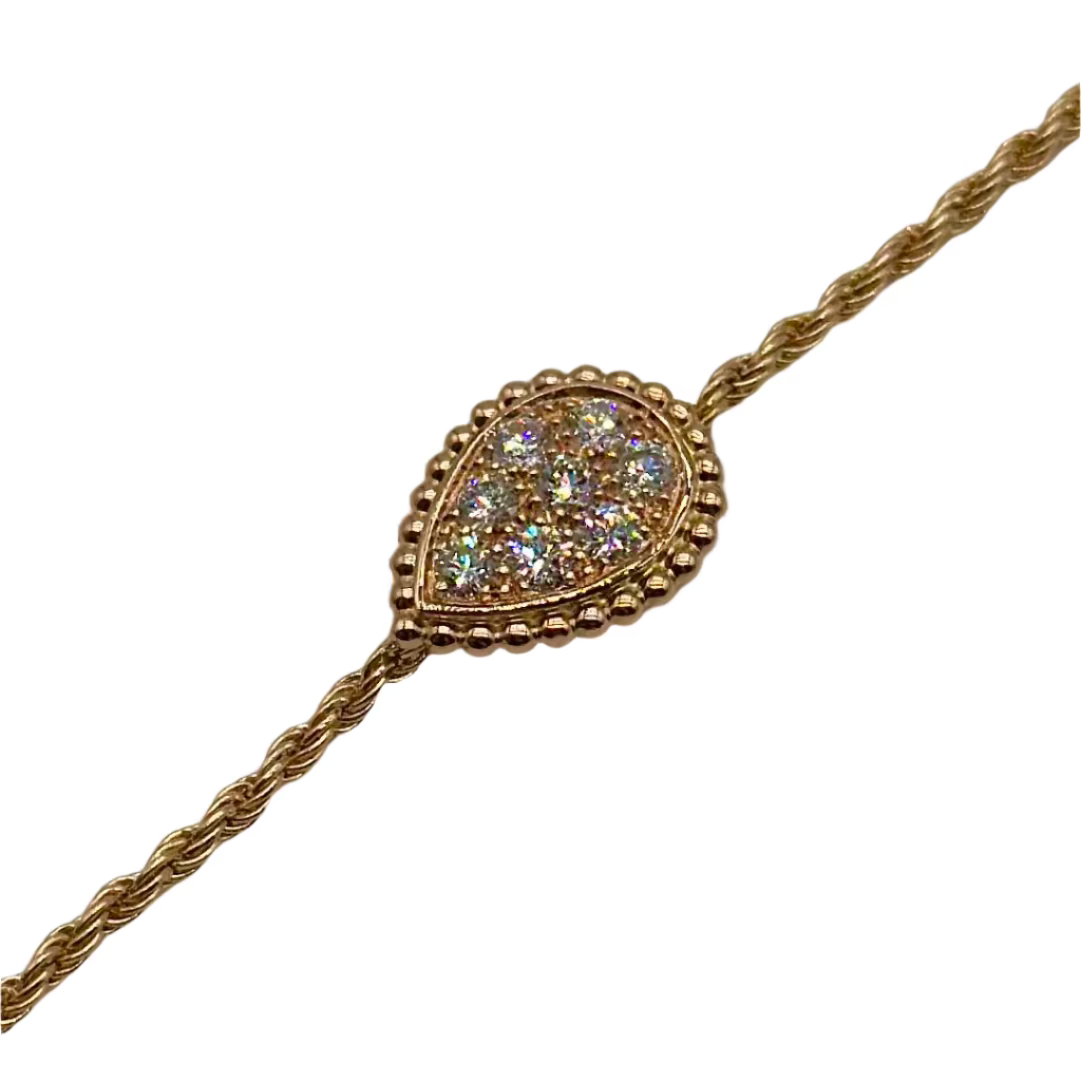 Bracelet BOUCHERON Serpent Bohème S en or rose et diamants