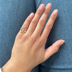 Bague MAZARIN en or jaune et diamants